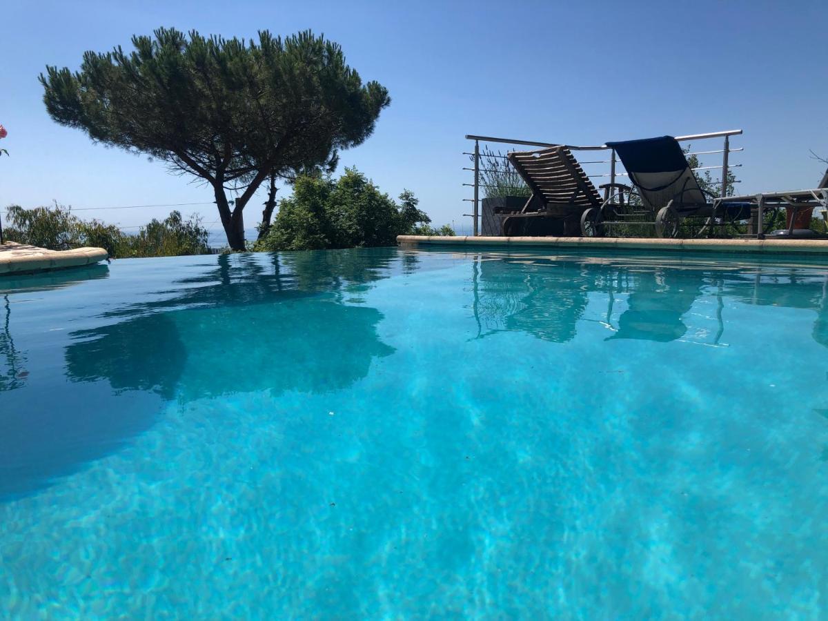 "Aux Balcons Du Riou" Avec Vue Mer 180 Degres Vence Eksteriør billede